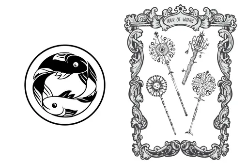 Таро 4 жезлов