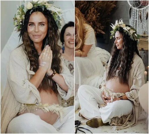 Саша Зверева на baby shower