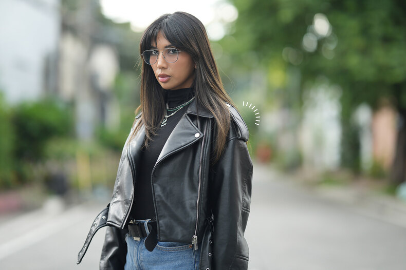 С чем носят куртку-косуху в этом сезоне: 9 образов и советы по стилизации