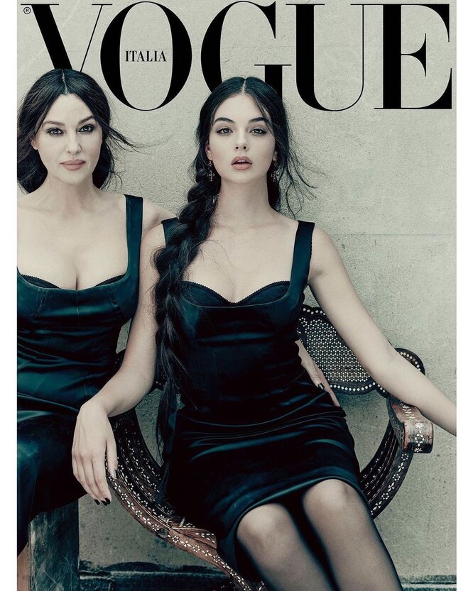 Моника Беллуччи и Дева Кассель на обложке Vogue, 2021 год