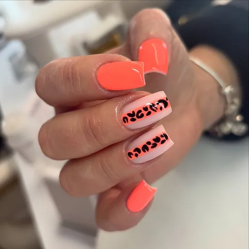 коралловый летний маникюр 2025 коралловый летний маникюр 2025