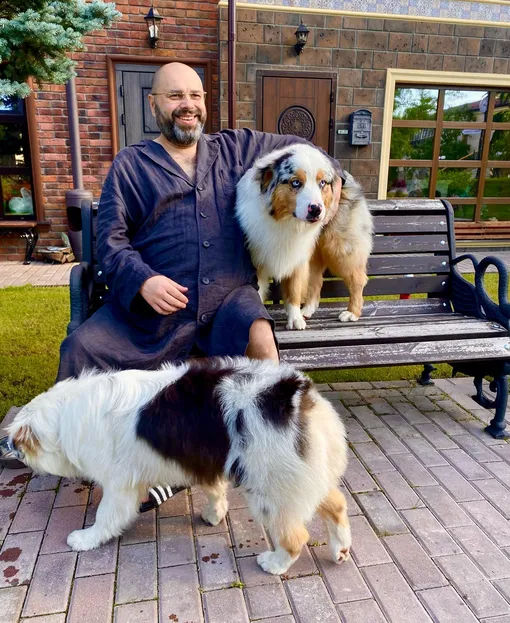 Макс Фадеев со своими питомцами