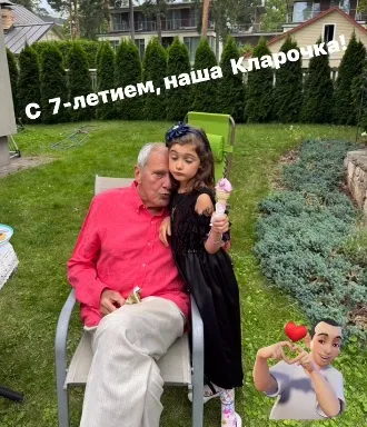 Эммануил Виторган с младшей дочерью Эммануил Виторган с младшей дочерью