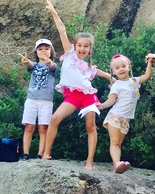 Гарри, Лиза и дочь Кристины Орбакайте Клава