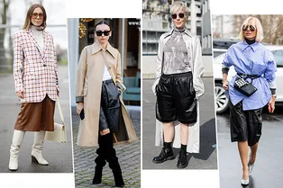 Кожаные шорты: лучшие образы для зимы-2020 Кожаные шорты: лучшие образы для зимы-2020