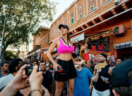 Полина Диброва в Индии Полина Диброва в Индии