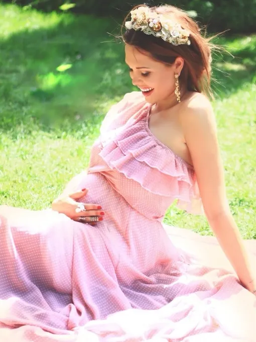 Мария Горбань во время беременности