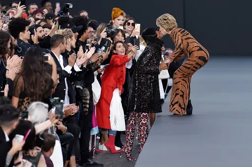 Наоми Кэмпбелл и Джейн Фонда