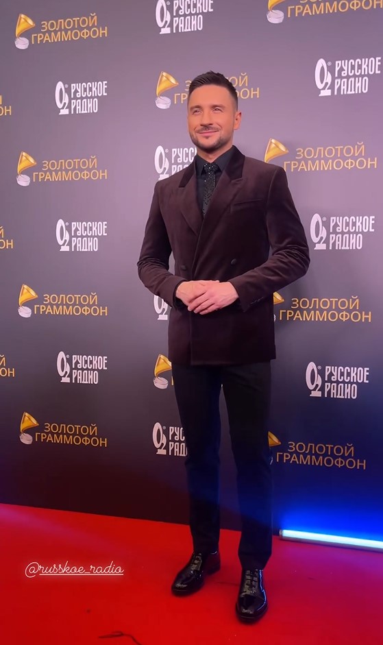 Сергей Лазарев на премии «Золотой граммофон»