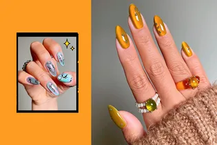 Ярче страз и глиттера: 5 ослепительных идей бархатного маникюра в самых модных цветах весны
