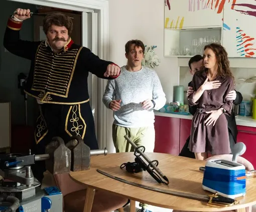 На съемочной площадке