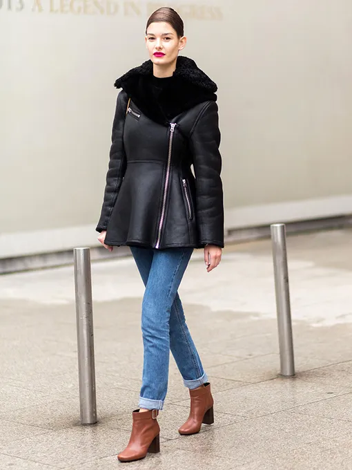 модные дубленки зима 2016