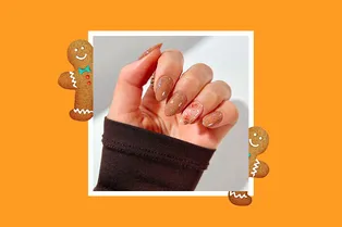 Имбирный пряник: 8 идей самого уютного маникюра для зимних праздников