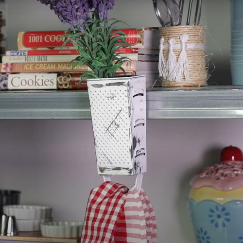 Organizer made from an old grater