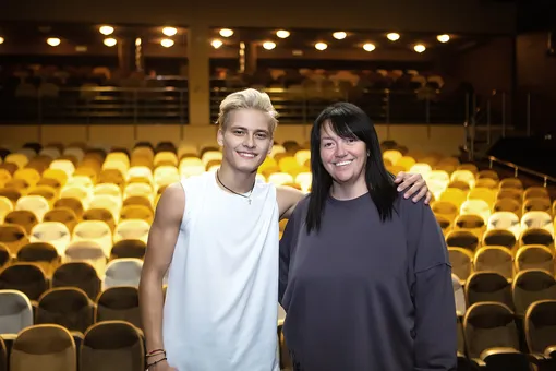 Ильдар Гайнутдинов с преподавателем Аллой Духовой