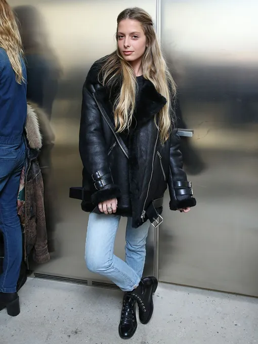 с чем носить короткую дубленку