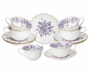 Чайный набор Lilac На 6 персон 12 предметов, 250 мл