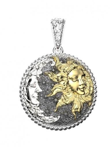 Круглая подвеска Spika Gold, 9750 руб.