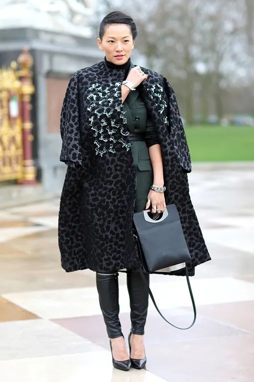 брюки из кожи образы