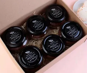 Подарочный набор, молотый кофе, арабика 6 вкусов, в стеклянных банках