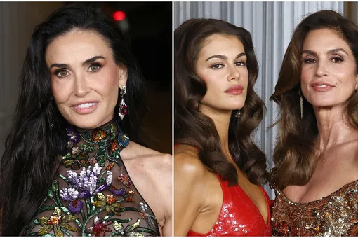 Деми Мур, Синди Кроуфорд и Кайя Гербер в элегантных платьях с открытыми плечами появились на гала-вечере Деми Мур, Синди Кроуфорд и Кайя Гербер в элегантных платьях с открытыми плечами появились на гала-вечере