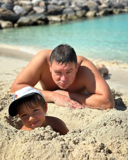 Андрей Чуев на отдыхе с сыном Андрей Чуев на отдыхе с сыном