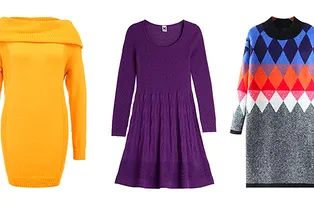 20 стильных и теплых вязаных платьев на любой бюджет