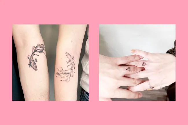 «Мы вместе»: 10 небанальных парных татуировок