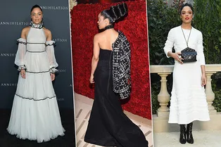 Сочетаем черное и белое: 7 рецептов стиля от Тессы Томпсон