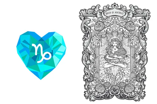 Карта Таро Королева пентаклей