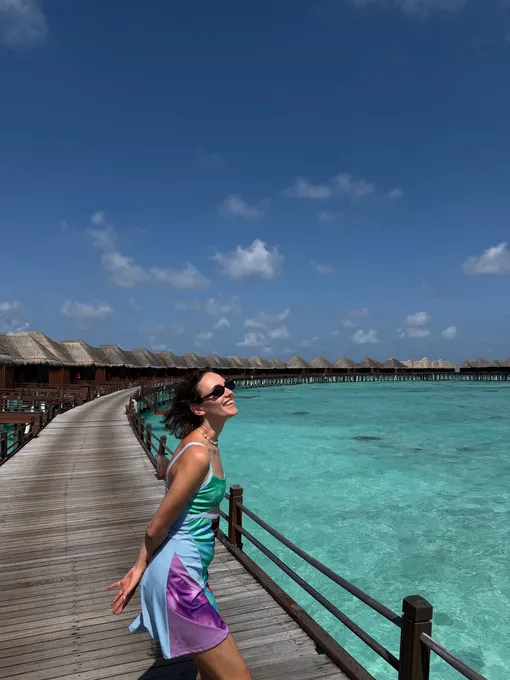 Стася Милославская на Мальдивах
