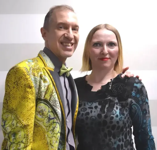 Сергей Соседов и Елена Савон за кулисами шоу «Суперстар!» Сергей Соседов и Елена Савон за кулисами шоу «Суперстар!»