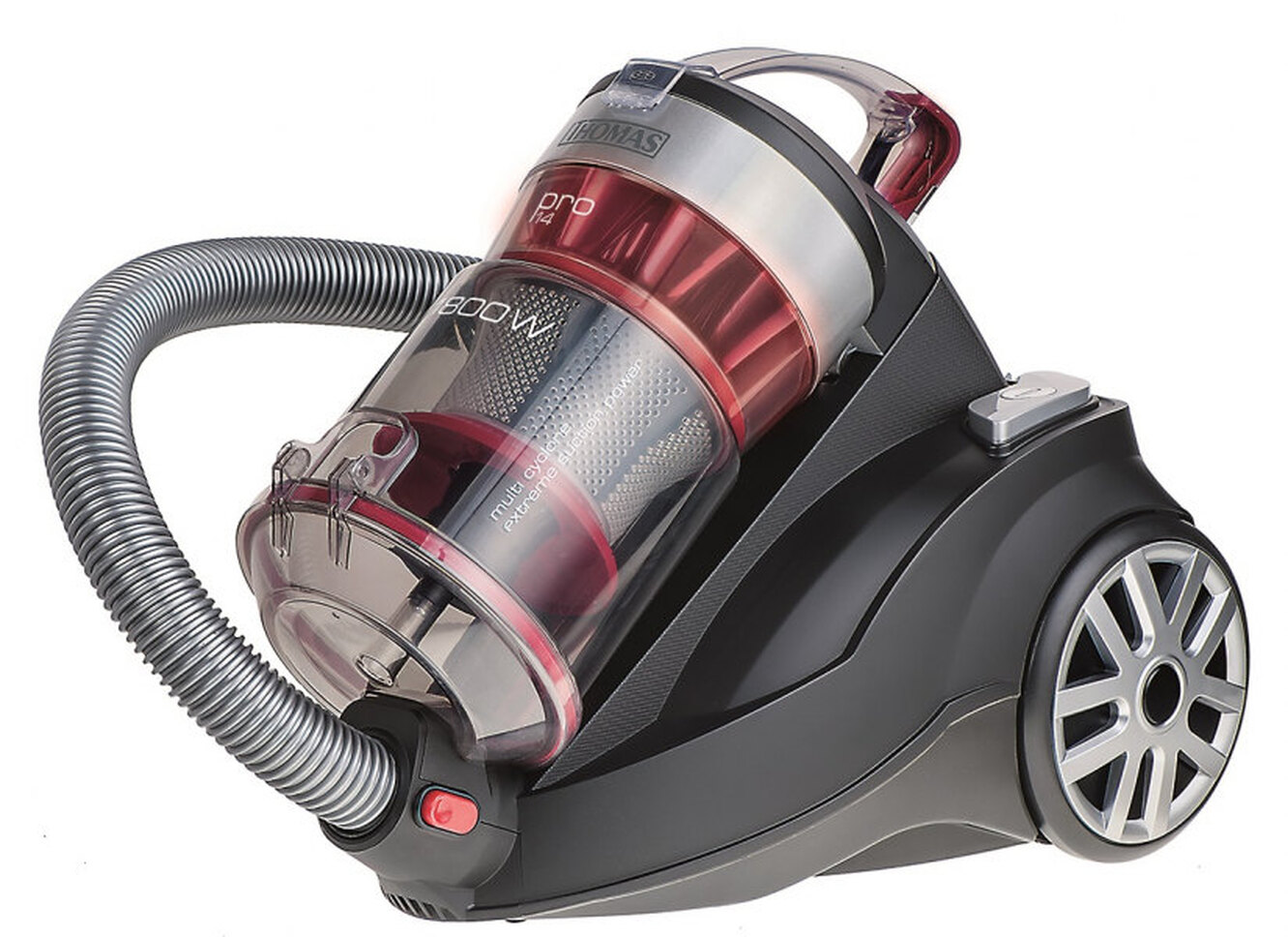 Пылесос Thomas Multi Cyclone Pro 14, 1800вт, черный/красный