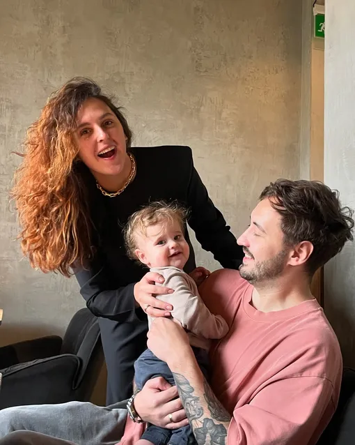 Мария Шумакова с мужем Вячеславом Гусевым и сыном Данилой