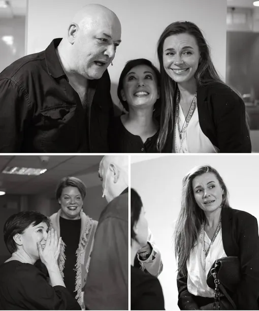 Любовь Толкалина с эмигрантами