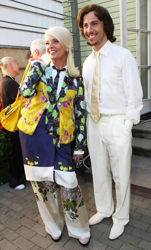 Лайма Вайкуле и Максим Галкин в 2008 году