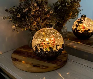 Светящийся снежный шар всем ПО подарку, LED-подсветка, 16 см, батарейки, Peha Magic PT-22360