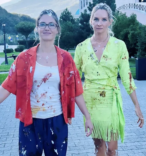 Подруги поругались на съемочной площадке