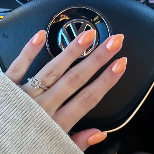 оранжевый весенний маникюр 2025 оранжевый весенний маникюр 2025