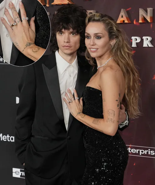 Майли Сайрус показала помолвочное кольцо