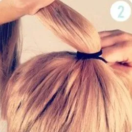 новогодняя прическа с челкой фото