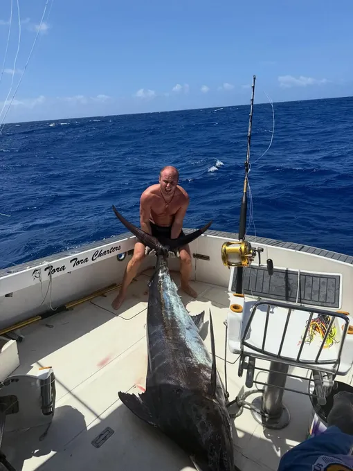 Игорь Головинский поймал огромного марлина Игорь Головинский поймал огромного марлина