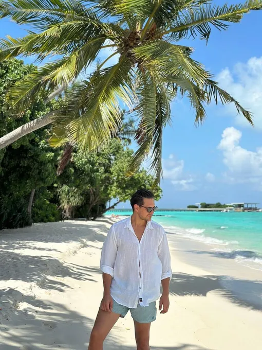 Милош Бикович отдыхает на Мальдивах