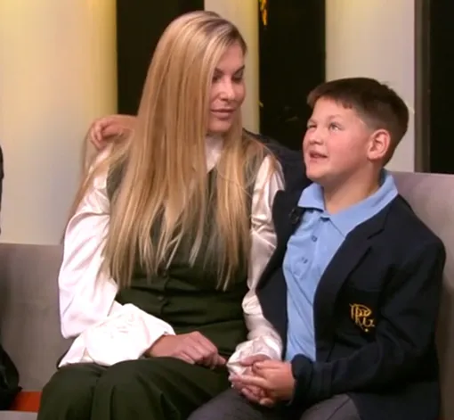 Елизавета Шевыркова с сыном Марселем