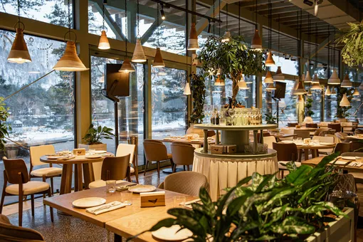 Интерьер ресторана «Птичка» (Алтай) Интерьер ресторана «Птичка» (Алтай)