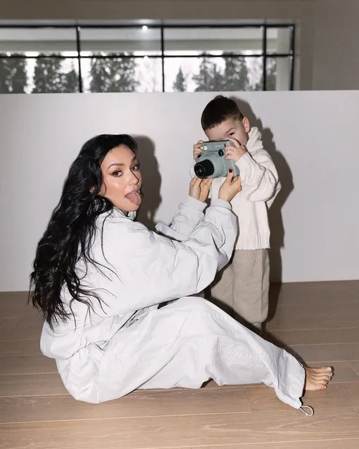 Ольга Серябкина с сыном Лукой