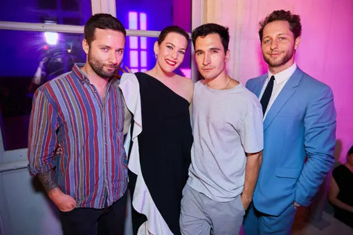 Jack Mc Collough Lazaro Hernandez Liv Tyler and Derek Blasberg Jack Mc Collough Lazaro Hernandez Liv Tyler and Derek Blasberg