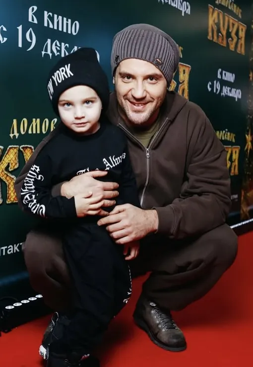 Марк Богатырев с сыном от Татьяны Арнтгольц