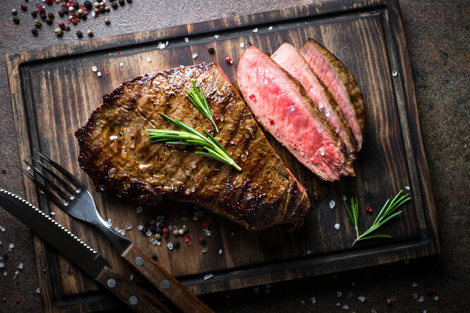 cut and serve steak