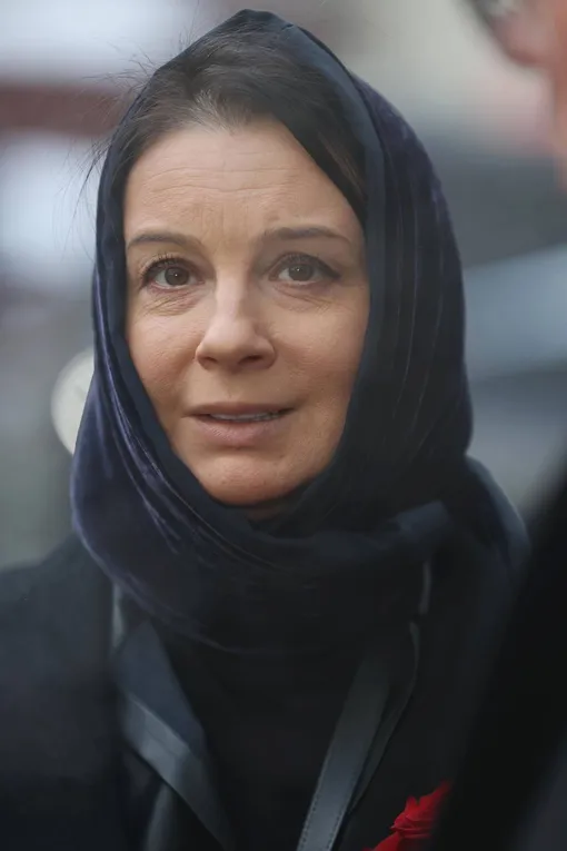 Екатерина Стриженова на похоронах Игоря Золотовицкого